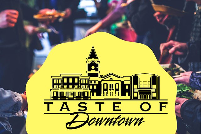 Ad for the Statesboro's Annual Taste of Downtown Event.