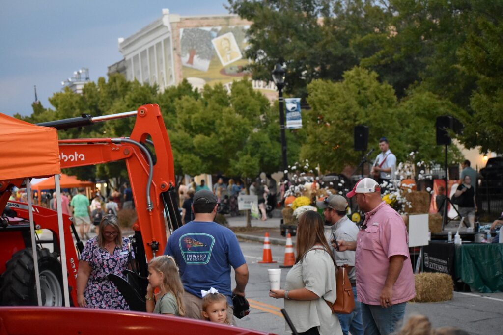 Picture of the community enjoying the Annual First Friday Ag Night Out Event.